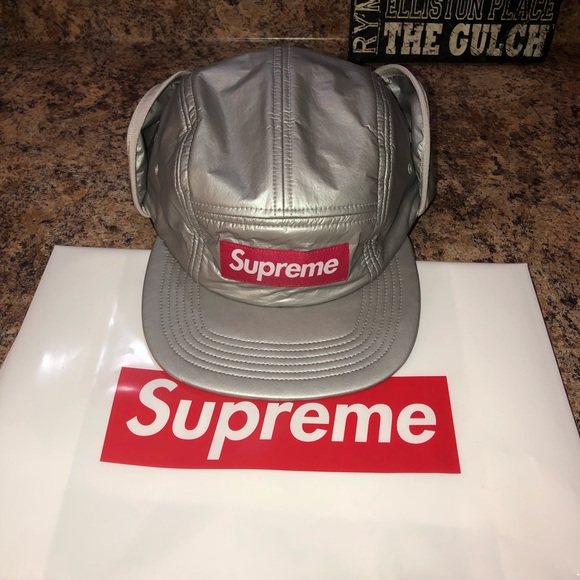 supreme primaloft earflap camp cap